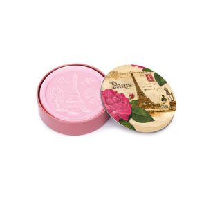   Eiffel fémdobozos Rózsa szappan ajándék szett (mandulaolajjal)