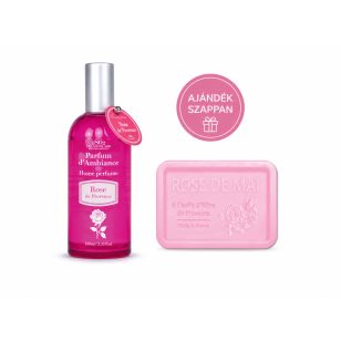 Rózsa lakásparfüm 100ml + Ajándék szappan